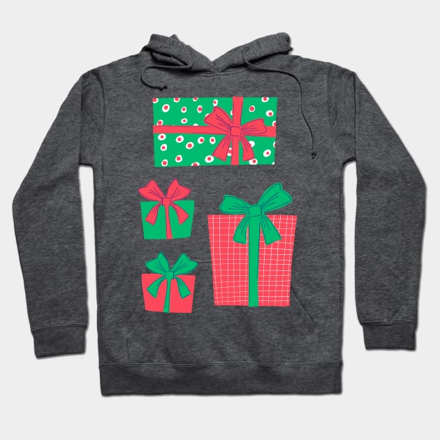 Holiday Gifts Hoodie by Jackie Hurd